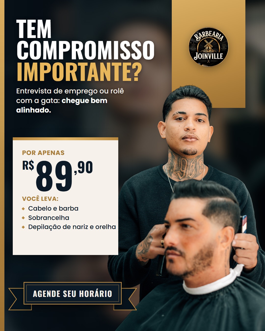 Anúncio Pacote Completo: Tem compromisso importante? (feed)