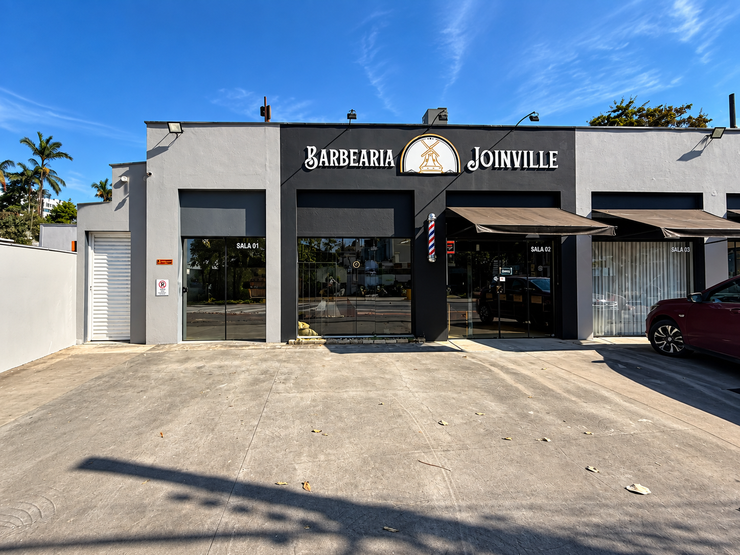 Fachada da Barbearia Joinville em Joinville, SC