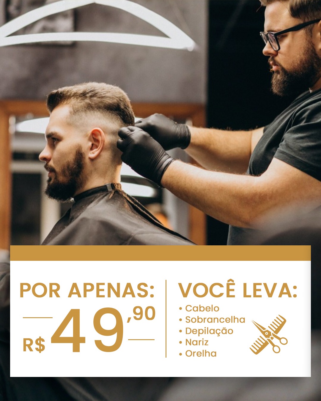 Arte de anúncio: Por apenas R$ 49,90
